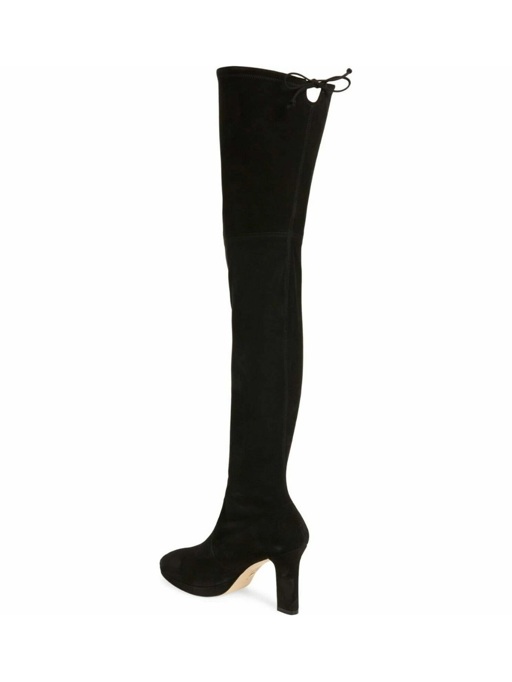 Stuart Weitzman Ledyland Black Suede Over the Knee OTK Boots - size 10 - Picture 3 of 7